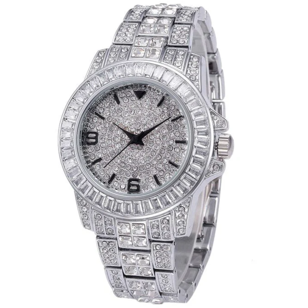 Montre Vintage pour Homme Ornée de Strass