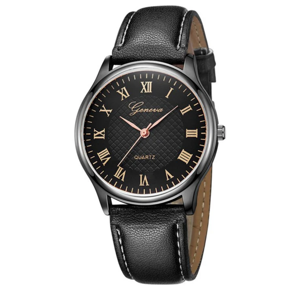 Montre avec Cadran rond Vintage Pour Homme