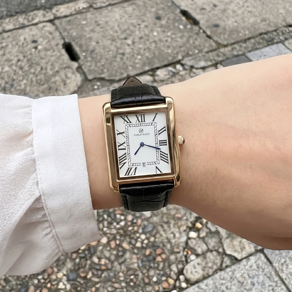 Montre Rectangulaire Unisexe Vintage
