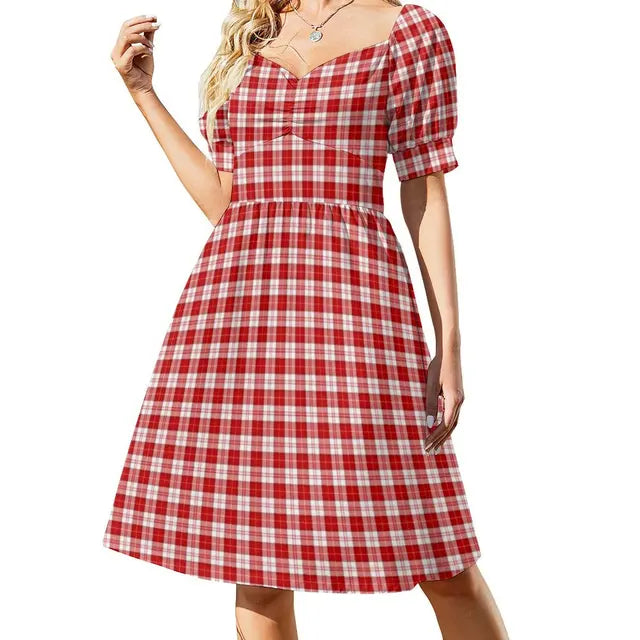 Robe Vintage à Carreaux