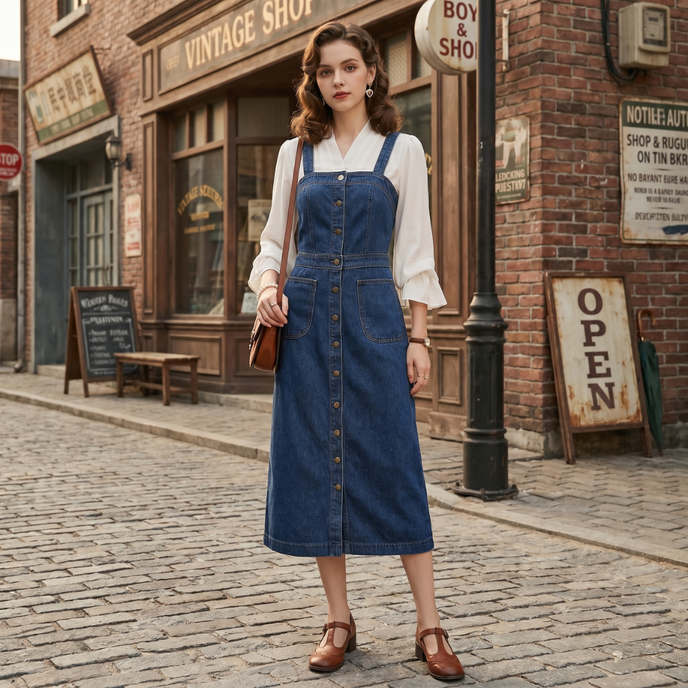 Robe Jean Salopette Femme
