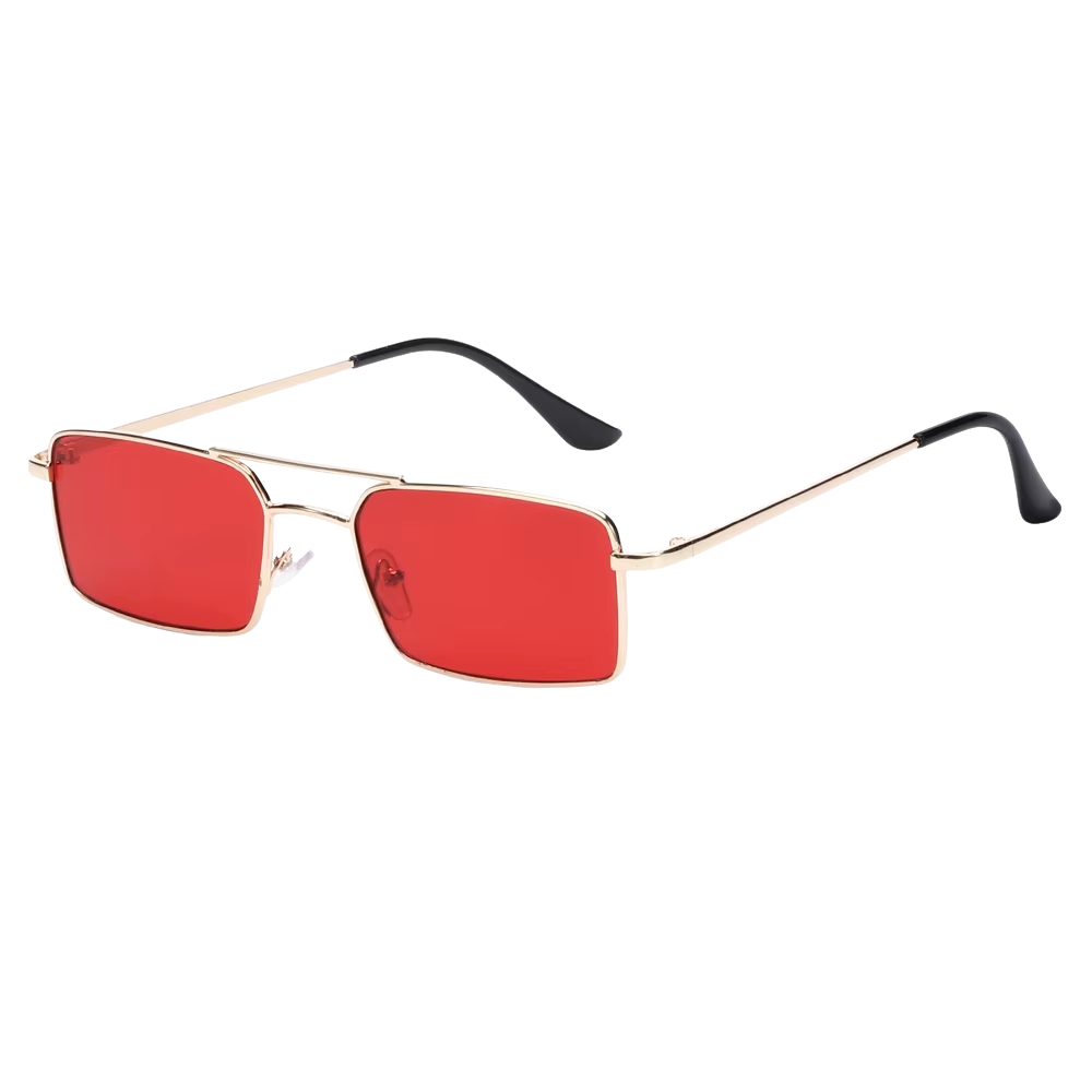 Lunettes de Soleil Rectangulaires Vintage