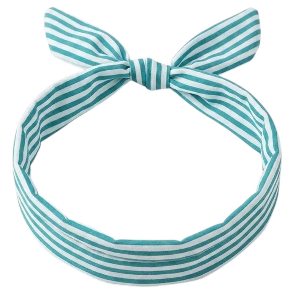 Bandeau Vintage - Rayures Vertes