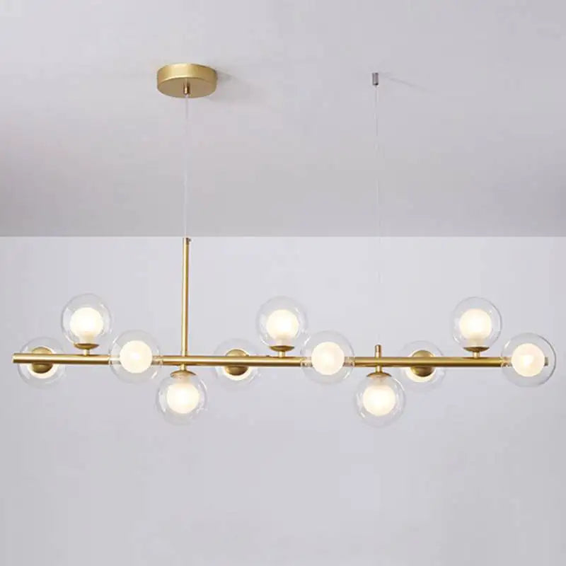 Lustre Globes Doré