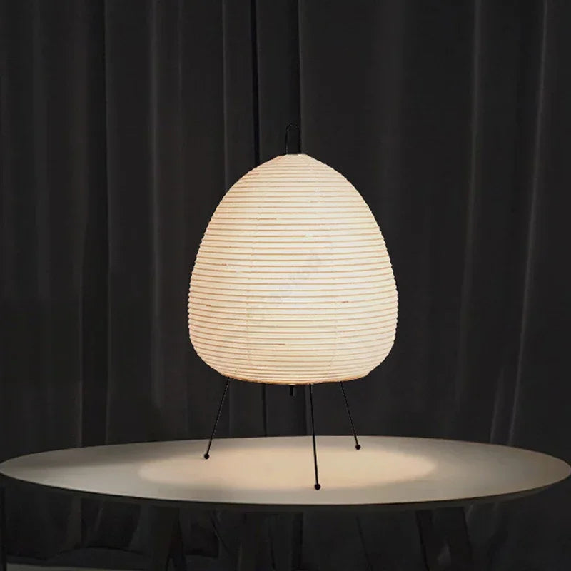 Lampe de Table en Papier de Riz Japonais