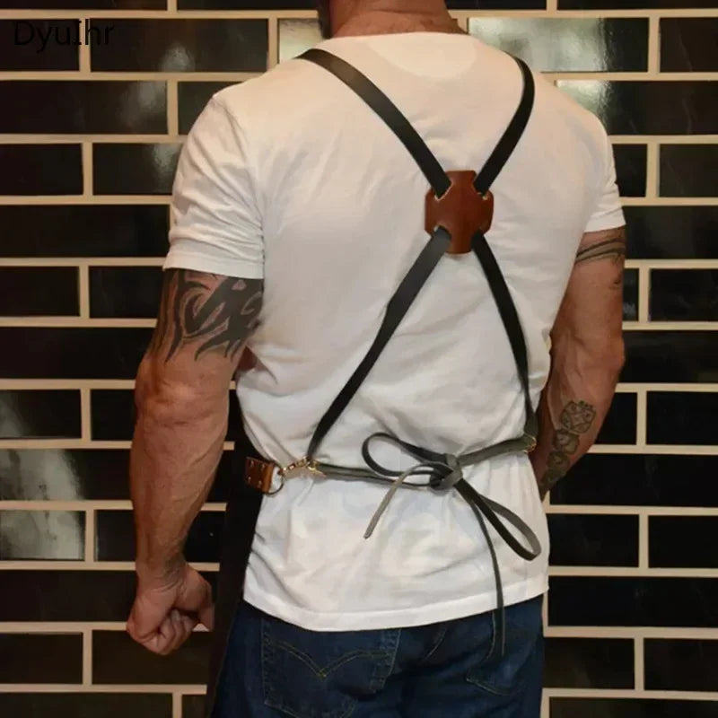 Tablier en Cuir Multifonctionnel
