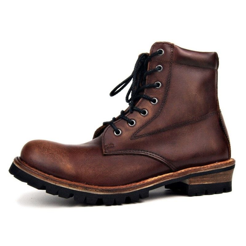 Chaussure Moto Cuir Vintage