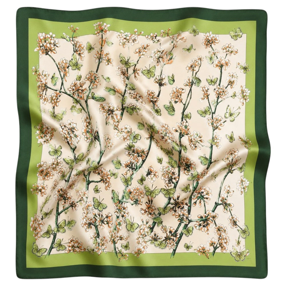 Foulard Papillons Printemps Vintage