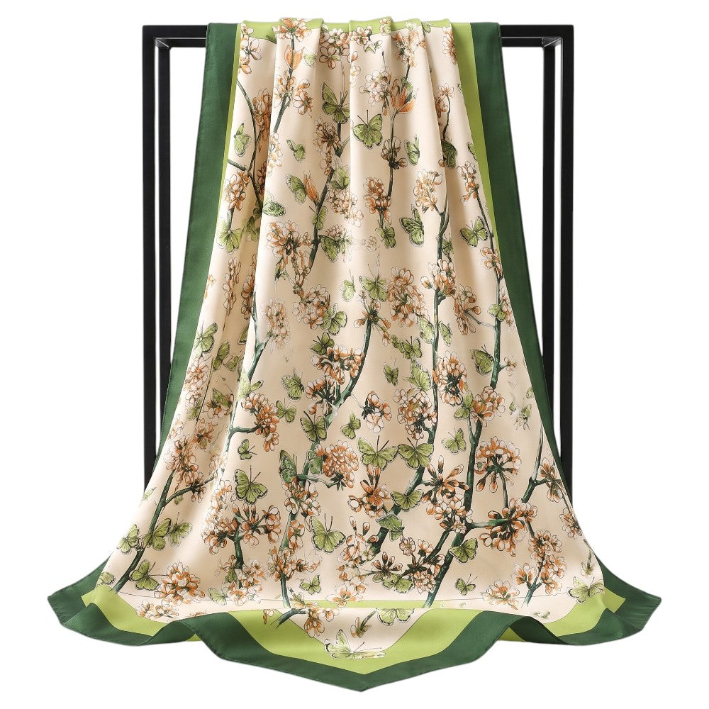 Foulard Papillons Printemps Vintage
