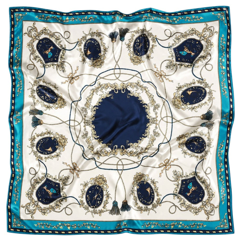 Foulard Style Baroque Luxe Vintage