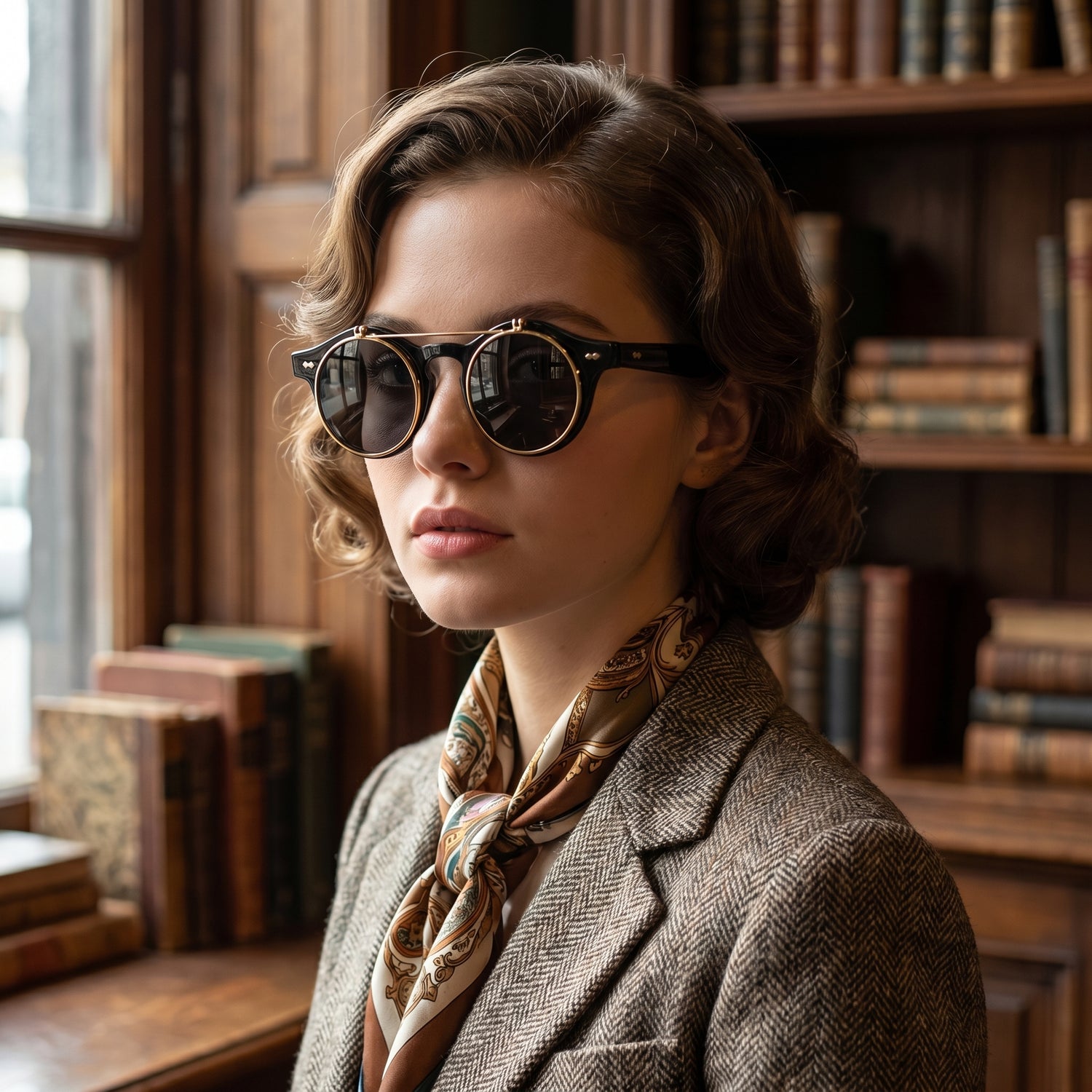 Lunette De Soleil Vintage Ronde
