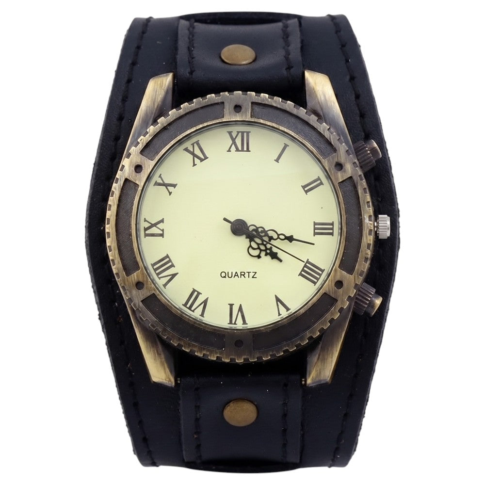 Montre Vintage en Cuir Véritable