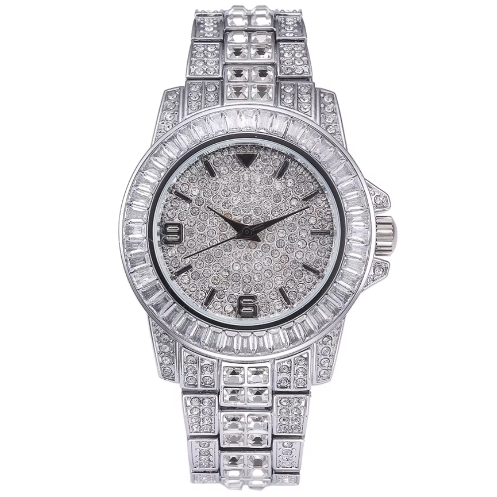 Montre Vintage pour Homme Ornée de Strass