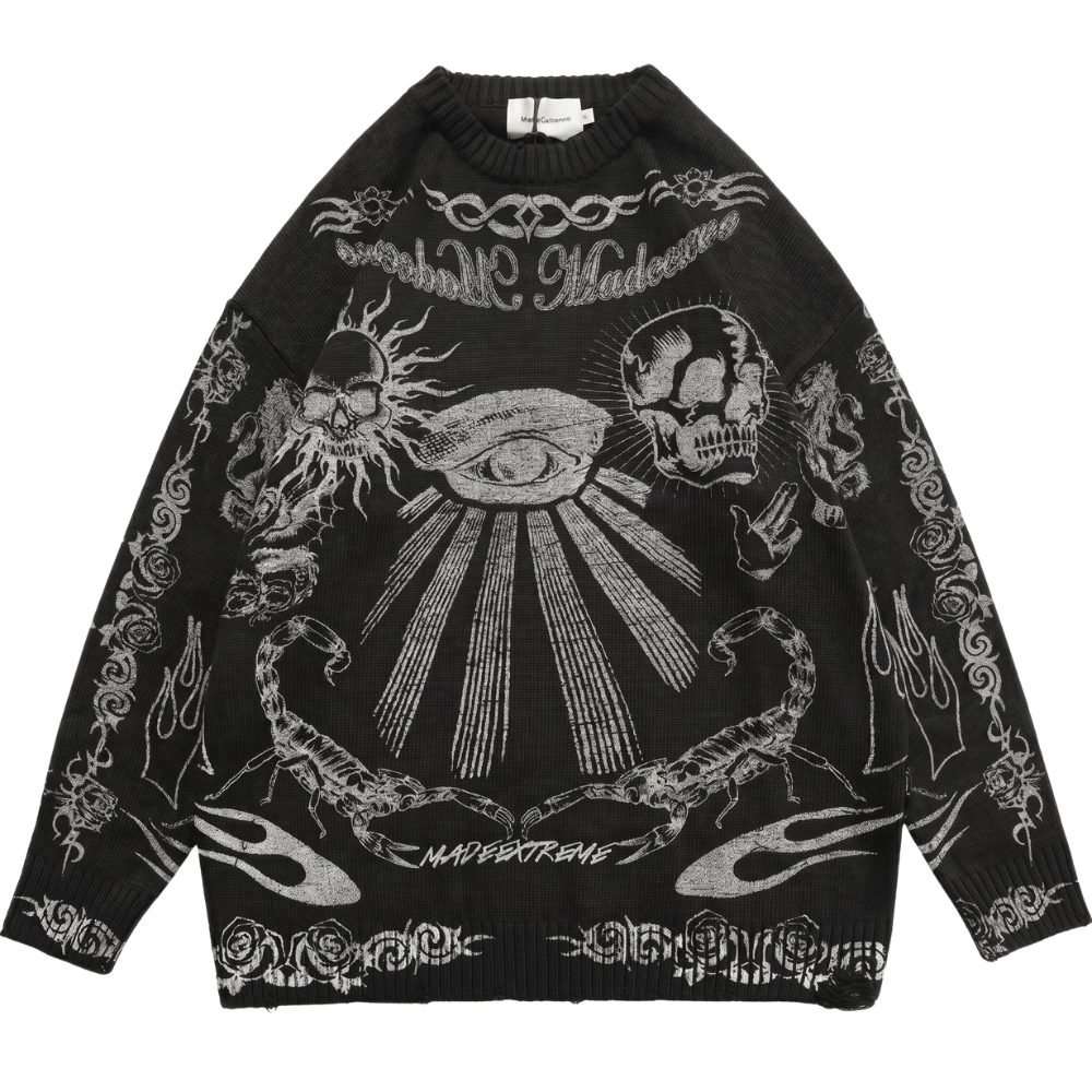 Pull Surdimensionné Vintage Unisexe